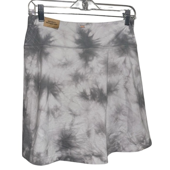 Victorias Secret PINK Tie Dye Grey White Skort Womens XL High Waist V Crossover - Picture 5 of 5